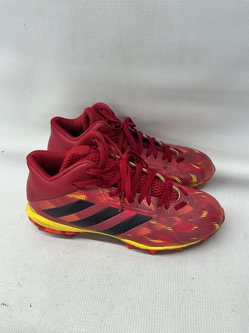 Vist Large View of Product Image Which is Used Adidas Jr FB Cleats Black And Red Junior 05.5