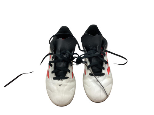 Vist Large View of Product Image Which is Used Adidas Soccer Cleats White Junior 02