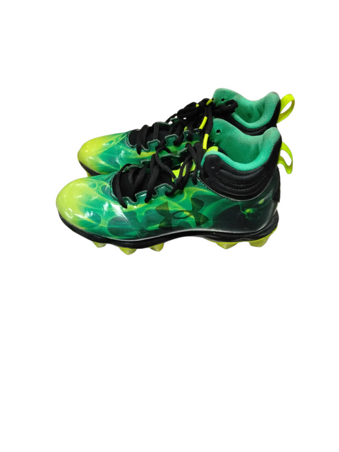 Vist Large View of Product Image Which is Used Under Armour SPOTLIGHT FRANCHISE 4.0 RM FOOTBALL Adult FB Cleats Green Senior 5.5