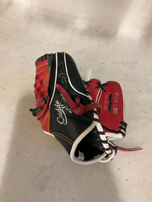 Vist Large View of Product Image Which is Used Marucci MFG2CD1000 BB/SB Glove RH Throw Red And Black 10"