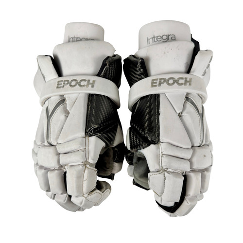 Vist Large View of Product Image Which is Used Integra EPOCH Men's Lacrosse Gloves White 13" LG
