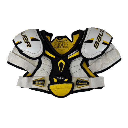 Vist Large View of Product Image Which is Used Bauer SUPREME ONE 40 Hockey Shoulder Pads Junior SM