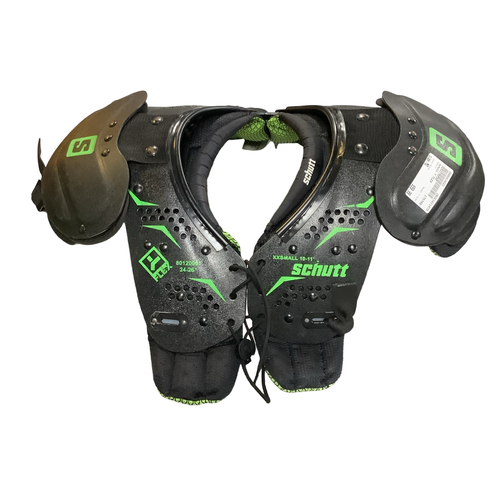 Vist Large View of Product Image Which is Used Schutt Y FLEX FB Shoulder Pads Black XS