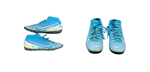 Vist Large View of Product Image Which is Used Nike Soccer Turf Shoes Royal Blue Senior 8.5