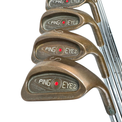 Vist Large View of Product Image Which is Used Ping EYE 2 BERYLLIUM COPPER RED DOT Men's RH Iron Set 3I-SW (No PW) Steel Shaft