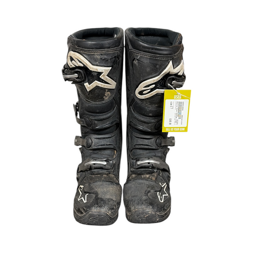 Vist Large View of Product Image Which is Used Alpine Stars TECH 5 Mens Motocross Boots Black Senior 7