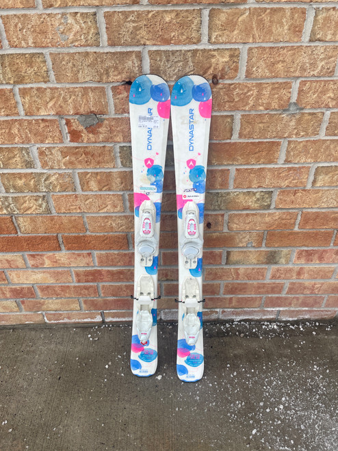 Vist Large View of Product Image Which is Used Dynastar SA Girls DH Ski/Binding White 104 cm