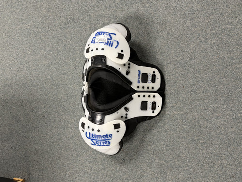 Vist Large View of Product Image Which is Used ULTIMATE SERIES FB Shoulder Pads White XL