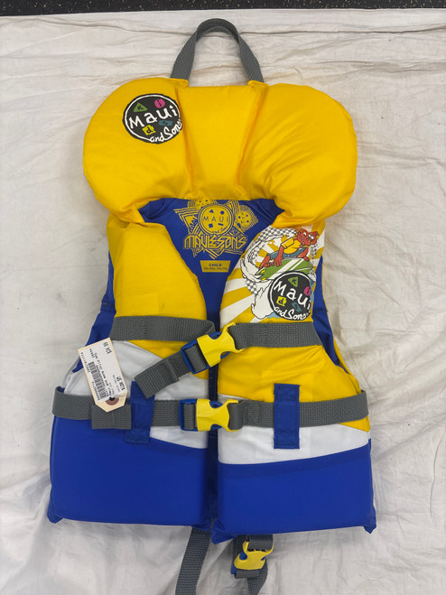 Vist Large View of Product Image Which is Used Maui Jim Child PFD Yellow SM