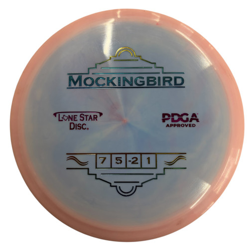 Vist Large View of Product Image Which is Used LONG STAR MACKINGBIRD Disc Golf Driver Pink