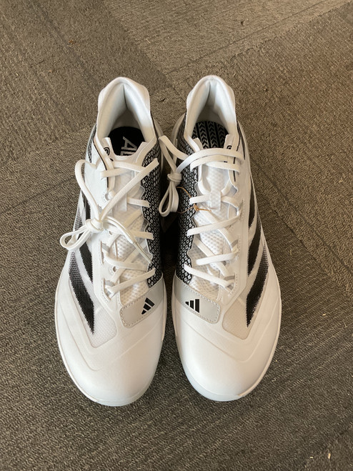Vist Large View of Product Image Which is Used Adidas ADIZERO IMPACT BB/SB Cleats White Senior 16
