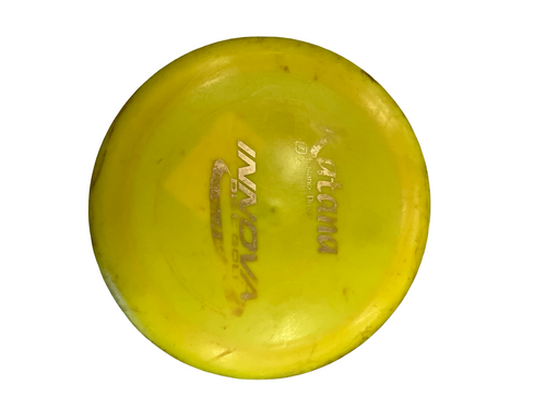 Vist Large View of Product Image Which is Used Innova KATANA Disc Golf Driver Yellow
