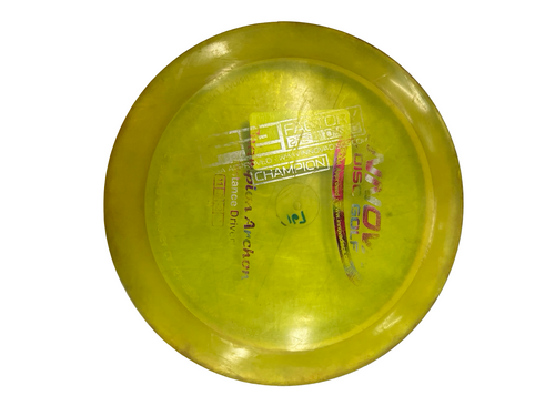 Vist Large View of Product Image Which is Used Innova CHAMPION ARCHON Disc Golf Driver Yellow