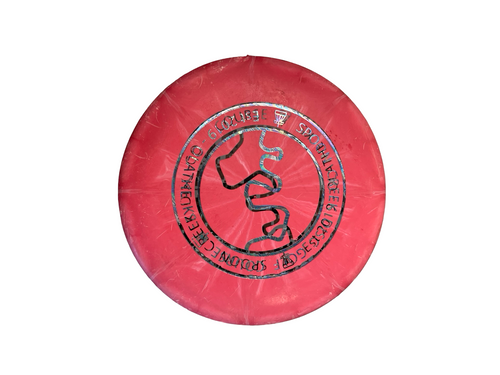 Vist Large View of Product Image Which is Used Dynamic Discs MISPRINT Disc Golf Putter Red