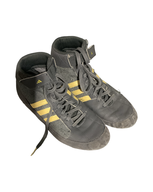 Vist Large View of Product Image Which is Used Adidas Wrestling Shoes Black Senior 5.5