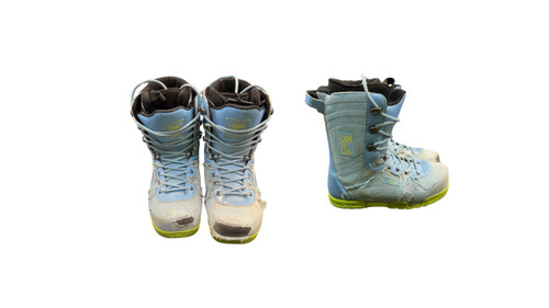 Vist Large View of Product Image Which is Used CELSIUS REXFORD-TRAD LACE BOOTS Womens Snowboard Boots Carolina Blue Senior 8