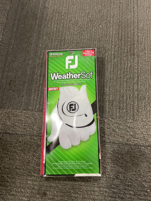 Vist Large View of Product Image Which is Used Foot Joy WEATHERSOF Mens Golf Glove White XL