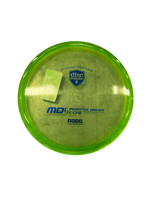 Vist Large View of Product Image Which is Used Discmania MD1 C LINE Disc Golf Mid Range Yellow