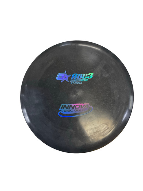 Vist Large View of Product Image Which is New Innova GSTAR ROC3 PENNED OLD RUN Disc Golf Mid Range Black 175g
