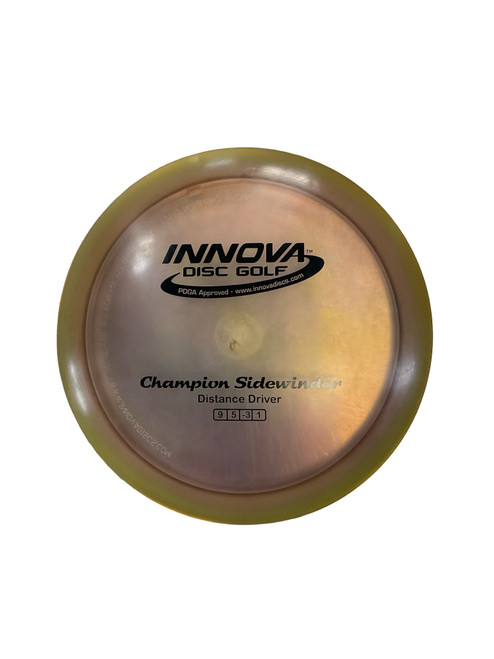 Vist Large View of Product Image Which is New Innova CHAMP SIDEWINDER Disc Golf Driver Yellow 172g