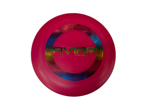 Vist Large View of Product Image Which is New Innova DX AVIAR VINTAGE RAINBOW FOIL PAT Disc Golf Putter Maroon 150g