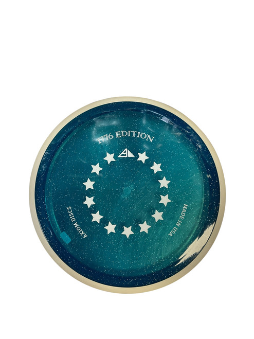 Vist Large View of Product Image Which is New Axiom METAL FLAKE PROTON INSPIRE 1776 PP Disc Golf Driver Royal Blue 169g