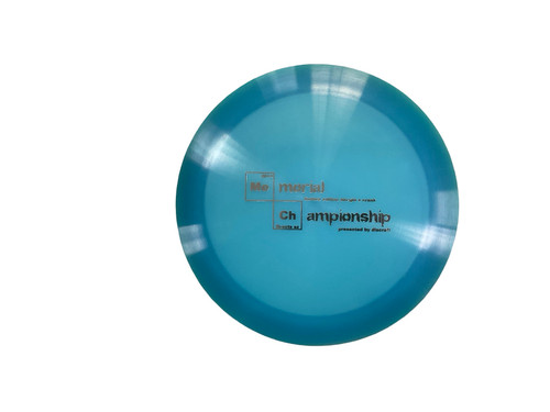 Vist Large View of Product Image Which is New Discraft BLU-GLO Z CRANK MEMORIAL CHAMP 2014 Disc Golf Driver Royal Blue 171g