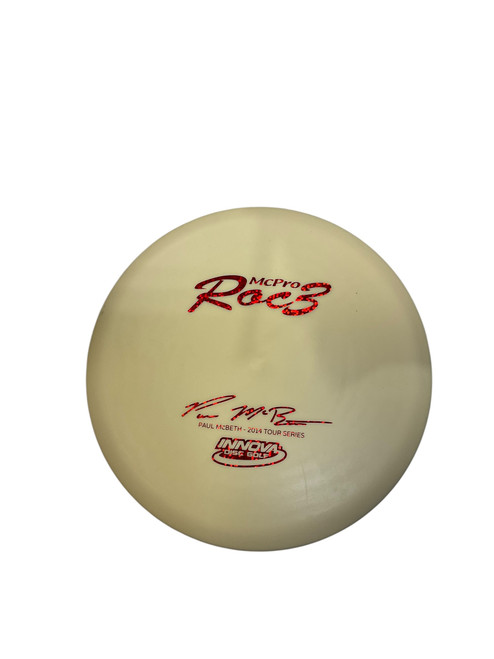 Vist Large View of Product Image Which is Used Innova MCPRO ROC3 PAUL MCBETH 2014 TS Disc Golf Mid Range White 180g
