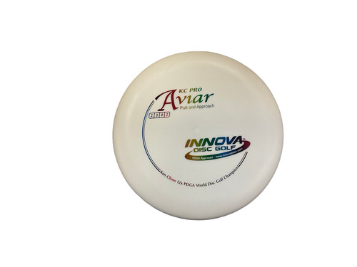 Vist Large View of Product Image Which is New Innova KC PRO AVAIR 12X CHAMPION Disc Golf Putter White 175g