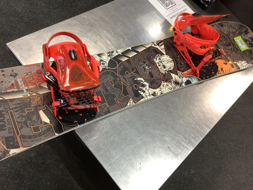 Vist Large View of Product Image Which is Used NS FACTORY BUILT REVOLVER 4.0 Mens Board/Bindings Red 158 cm