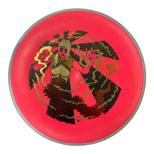 Vist Large View of Product Image Which is Used Axiom ELECTRON PIXEL Disc Golf Putter Red