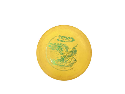 Vist Large View of Product Image Which is Used Innova DX THUNDERBIRD Disc Golf Driver Yellow