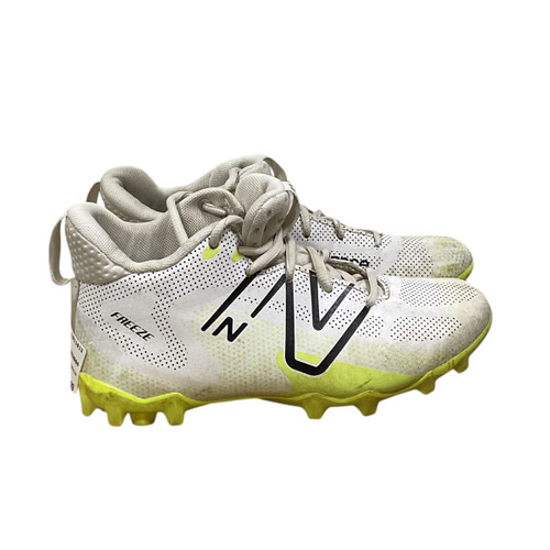 Vist Large View of Product Image Which is Used New Balance FREEZE LAX Cleats Girls White Junior 03.5