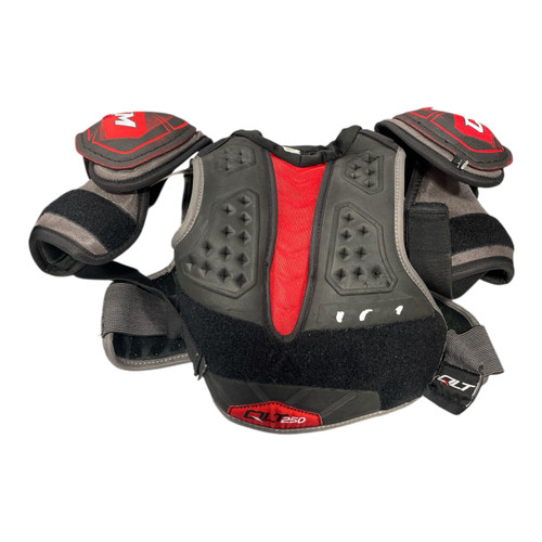 Vist Large View of Product Image Which is Used CCM JR Junior Shoulder Pads LG