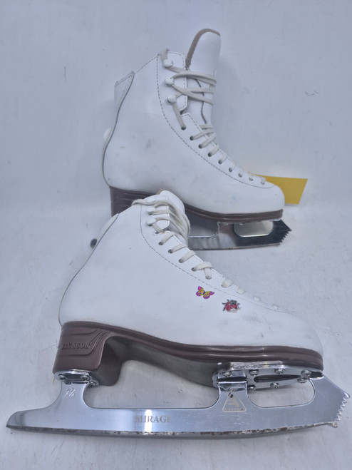 Vist Large View of Product Image Which is Used Riedell 33 W Girls Figure Skate White Youth 13.5