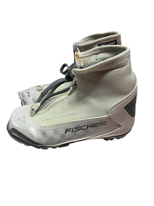 Vist Large View of Product Image Which is Used Fisher Womens NNN XC Ski Boots Grey M 07-07.5 / W 08-08.5