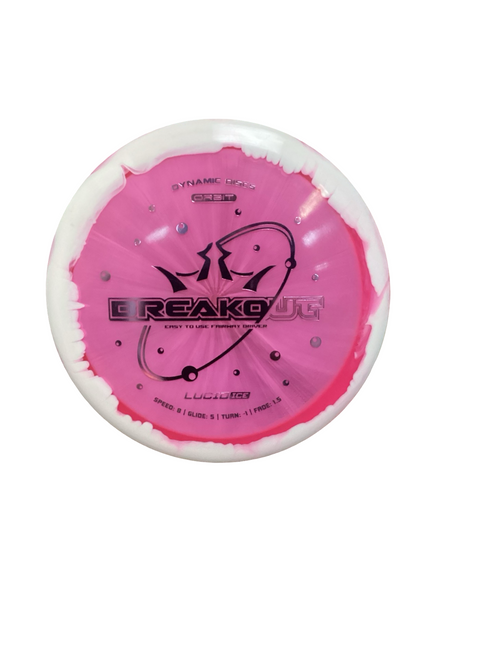 Vist Large View of Product Image Which is Used Dynamic Discs BREAKOUT LUCID ICE Disc Golf Driver Pink
