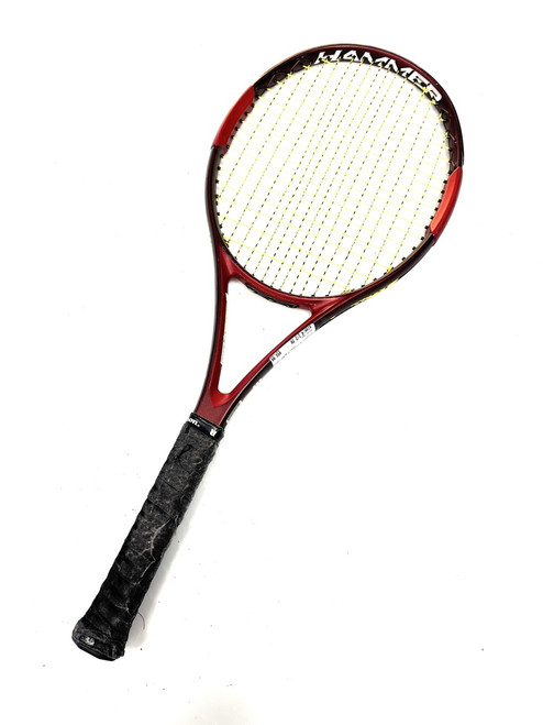 Vist Large View of Product Image Which is Used Wilson H BLAZE HAMMER Adult Tennis Racquet Red 4 1/2"