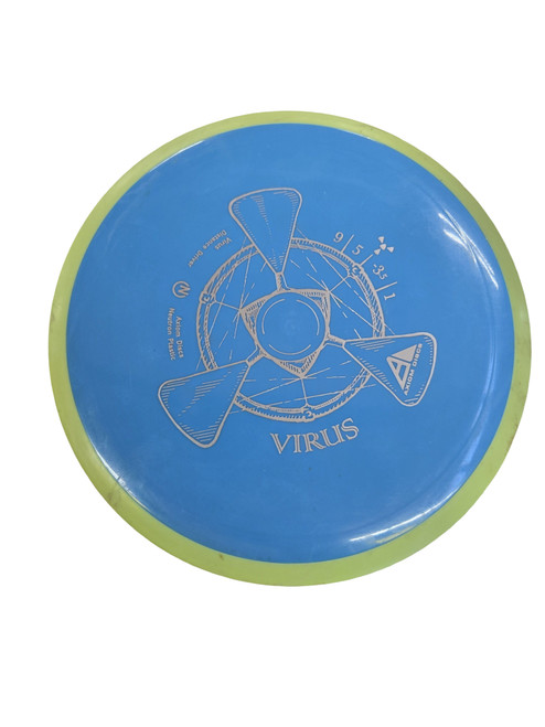 Vist Large View of Product Image Which is Used Axiom VIRUS NEUTRON Disc Golf Driver Royal Blue