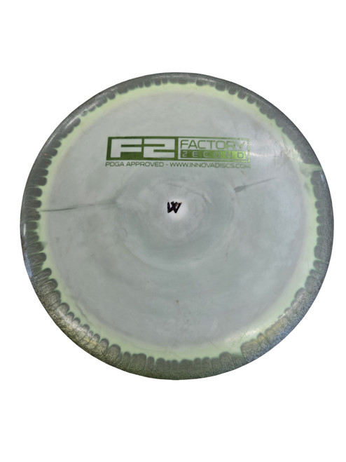 Vist Large View of Product Image Which is Used Innova WRAITH F2 Disc Golf Driver White