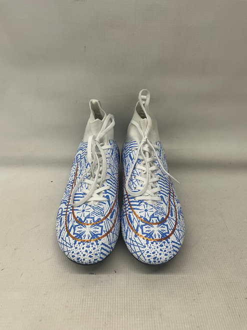 Vist Large View of Product Image Which is Used Soccer Cleats Carolina Blue And White Senior 8