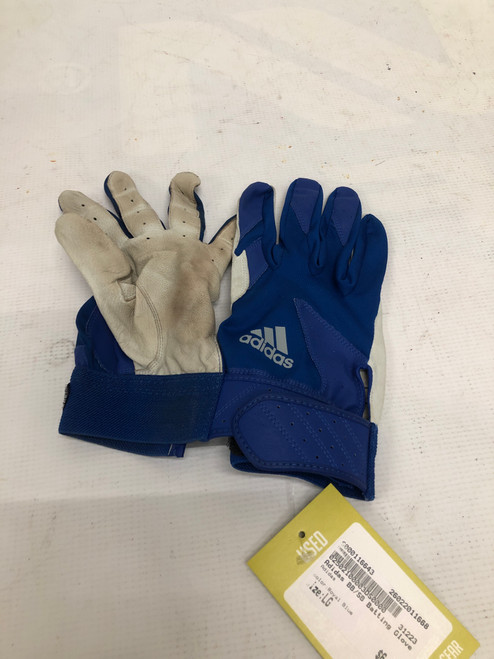 Vist Large View of Product Image Which is Used Adidas BB/SB Batting Gloves Royal Blue LG