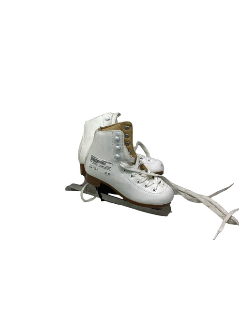 Vist Large View of Product Image Which is Used DBX CLASSIC FIGURE SKATES Girls Figure Skate White Youth 13.0