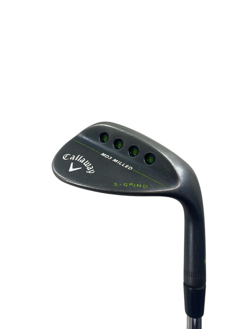 Vist Large View of Product Image Which is Used Callaway MD3 MILLED S GRIND BLACK Golf Wedge Mens RH 56 Degree