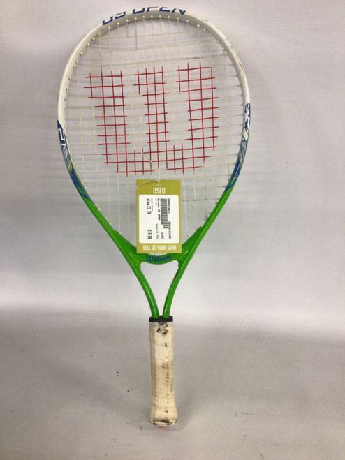 Vist Large View of Product Image Which is Used Wilson US OPEN Junior Tennis Racquet Green 21"