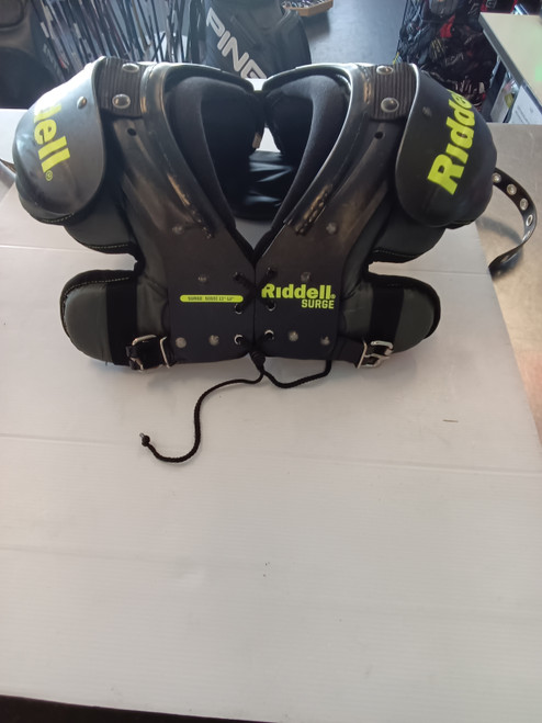 Vist Large View of Product Image Which is Used Riddell SURGE FB Shoulder Pads Black SM