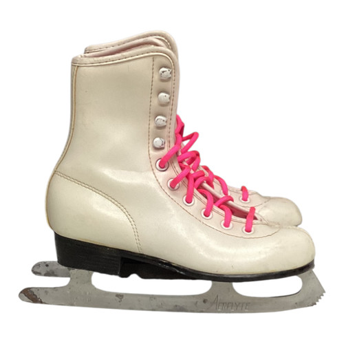 Vist Large View of Product Image Which is Used FIGURE SKATES Girls Figure Skate White Youth 13.0