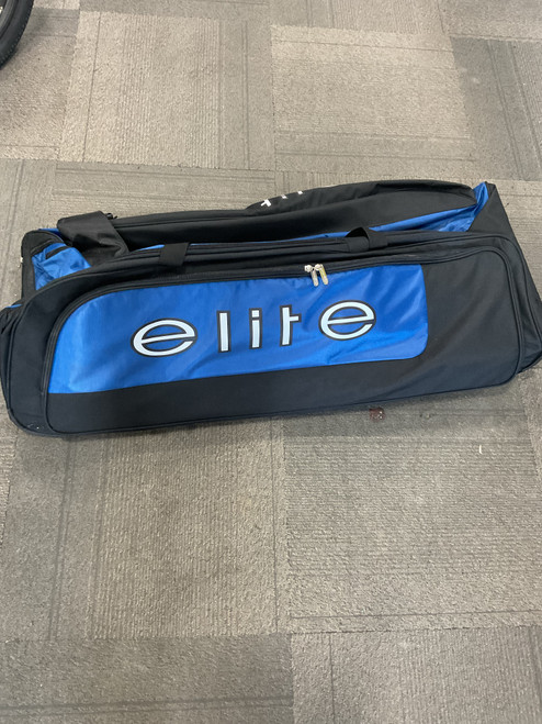 Vist Large View of Product Image Which is Used Elite WHEELED BAG Sr Hockey Wheeled Navy Blue