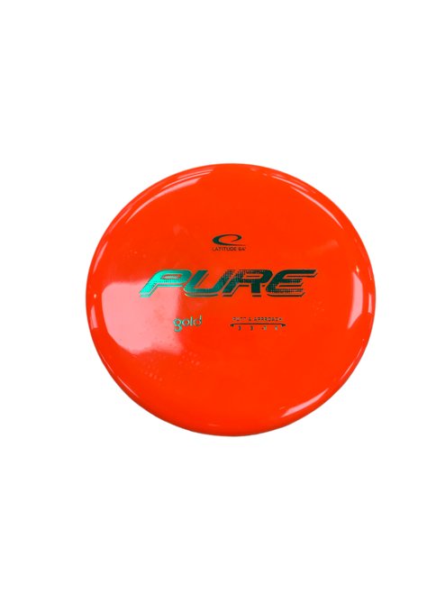 Vist Large View of Product Image Which is Used Latitude 64 PURE Disc Golf Putter Orange