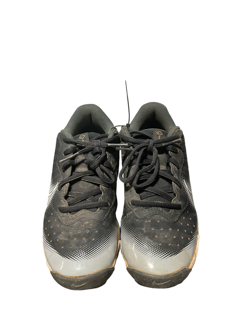 Vist Large View of Product Image Which is Used Nike BLK/GREY DIAMOND CLEATS BB/SB Cleats Black And Grey Junior 03